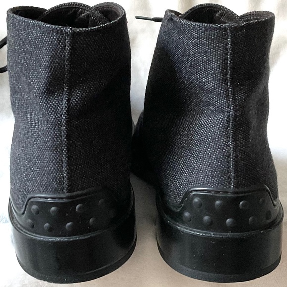 Gray Tod’s Lace Up Wool Outer Leather interior Chukka Boots Size EUR 39/ US  8.5 - Picture 7 of 13